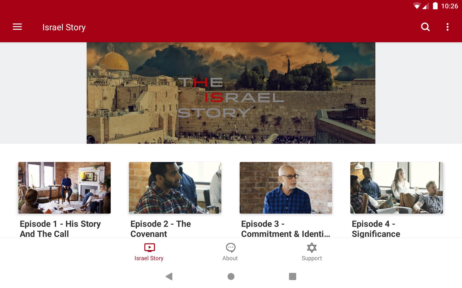 Israel App Store App - The Israel Story